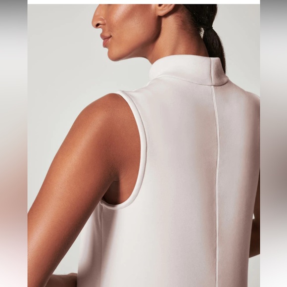 Spanx AirEssentials Mock Neck Dress • White Cloud size medium - Picture 4 of 12